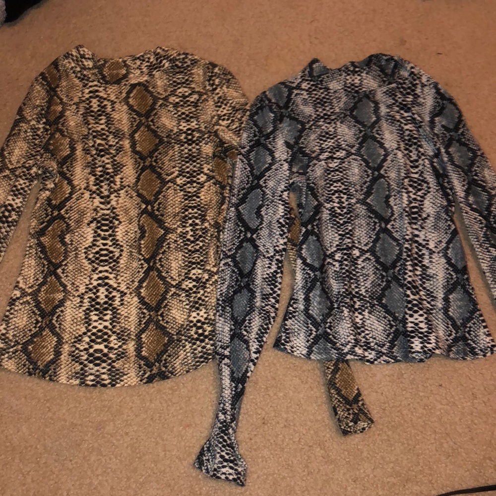 Snake Print Long Sleeve Bundle